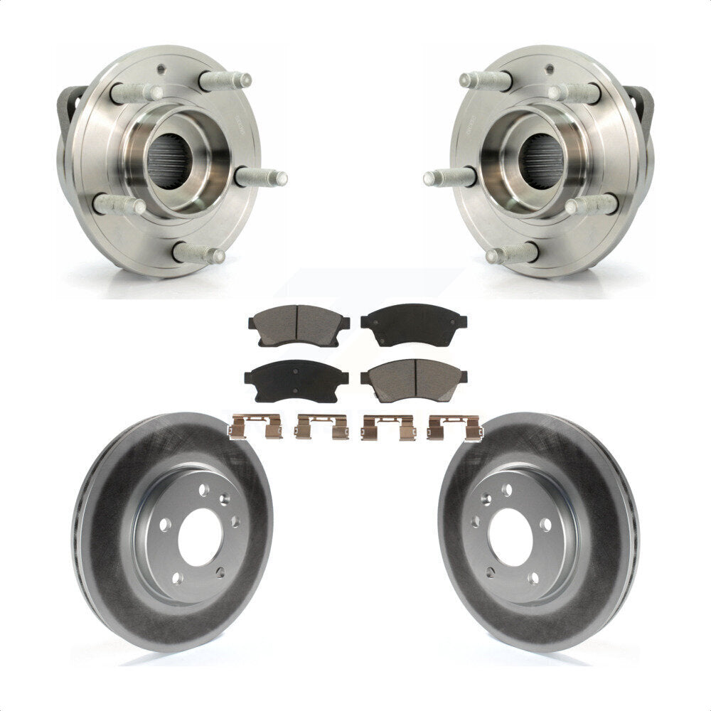 Ensemble de roulement de moyeu avant, Kit de plaquettes de Rotor de frein revêtues pour Buick Veran 2012 – 2013
