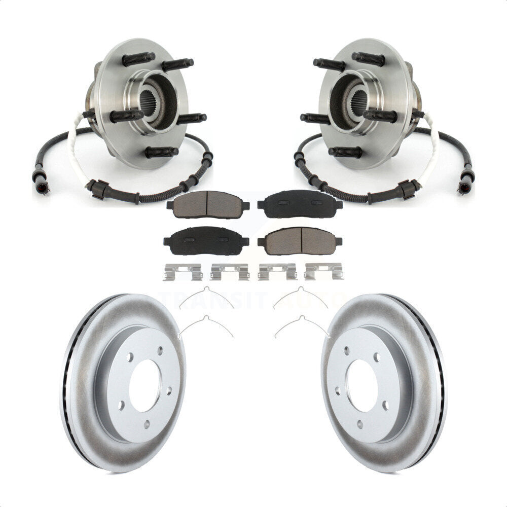Kit de plaquettes de Rotor de frein, roulement de moyeu avant, pour Ford F-150 2004, avec roue à 5 écrous