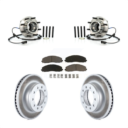 Kit de plaquettes de rotor de frein revêtues de roulement de moyeu avant, pour Ford F-250 Super Duty 4W 2013