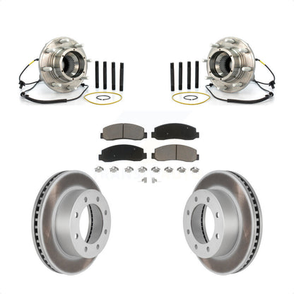 Kit de plaquettes de Rotor de frein enduites d'assemblage de roulement de moyeu avant pour Ford F-250 Super Dut