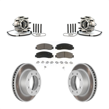 Kit de plaquettes de Rotor de frein revêtues de roulement de moyeu avant, pour Ford F-250 Super Duty 4W 2010