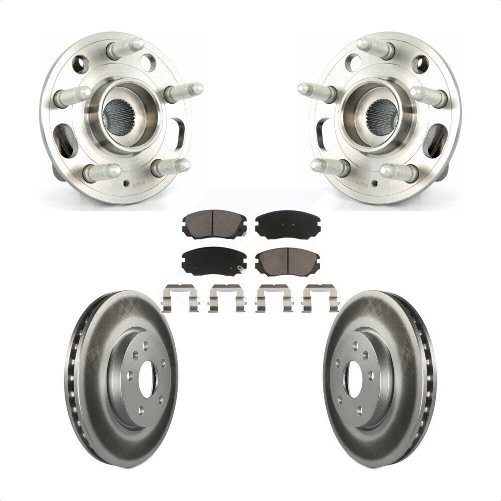 Kit de Rotor et de plaquettes de frein revêtus de roulement de moyeu avant, pour Chevrolet Equinox GMC Terrai
