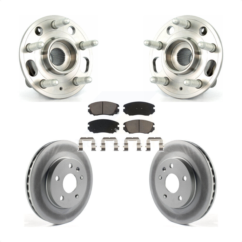Kit de Rotor et plaquettes de frein revêtus de roulement de moyeu avant, pour Chevrolet Malibu Buick Rega