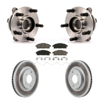 Ensemble de roulement de moyeu avant, Kit de plaquettes de Rotor de frein revêtues pour Nissan Ques 2011 – 2017