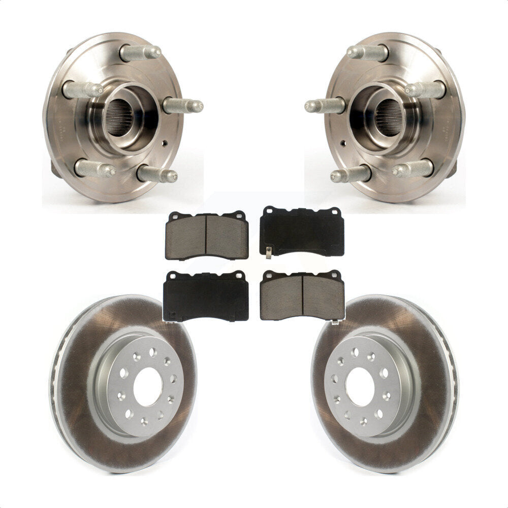 Kit de plaquettes de Rotor de frein, roulement de moyeu avant, pour Cadillac CTS avec étrier Brembo
