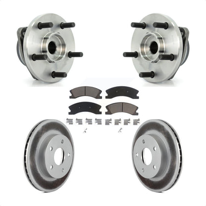 Kit de rotor et de plaquettes de frein revêtus d'assemblage de roulement de moyeu avant pour Jeep Grand Cheroke
