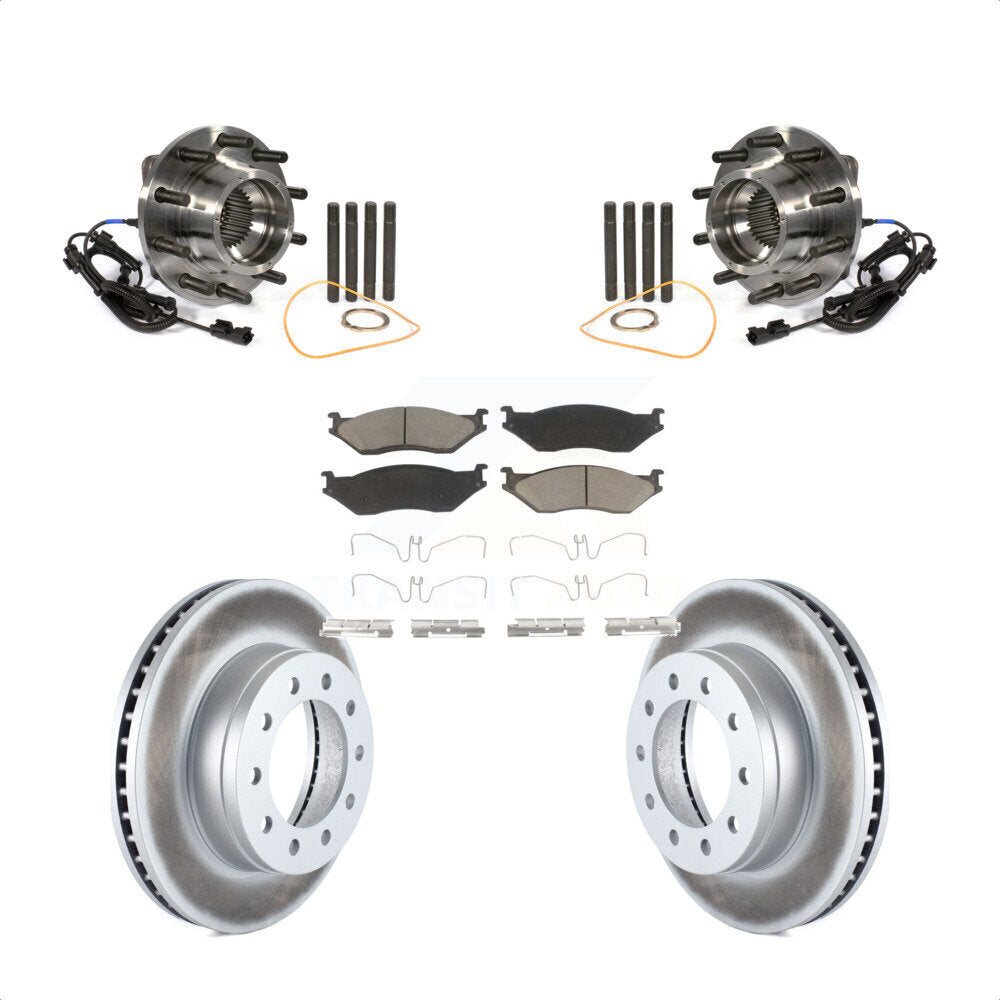 Kit de plaquettes de Rotor de frein, roulement de moyeu avant, pour Ford F-450 Super Duty F-550 4 X