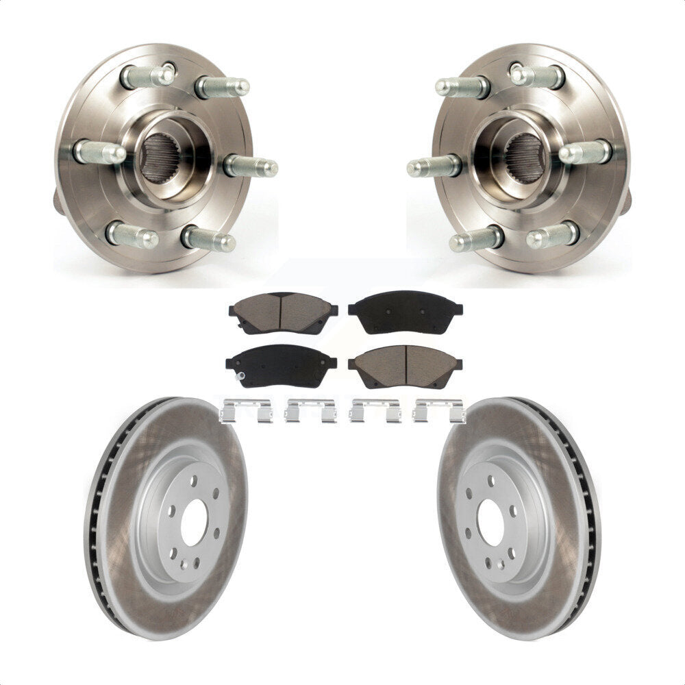 Kit de plaquettes de Rotor de frein enduit d'assemblage de roulement de moyeu avant, pour Cadillac SRX Saab 9-4