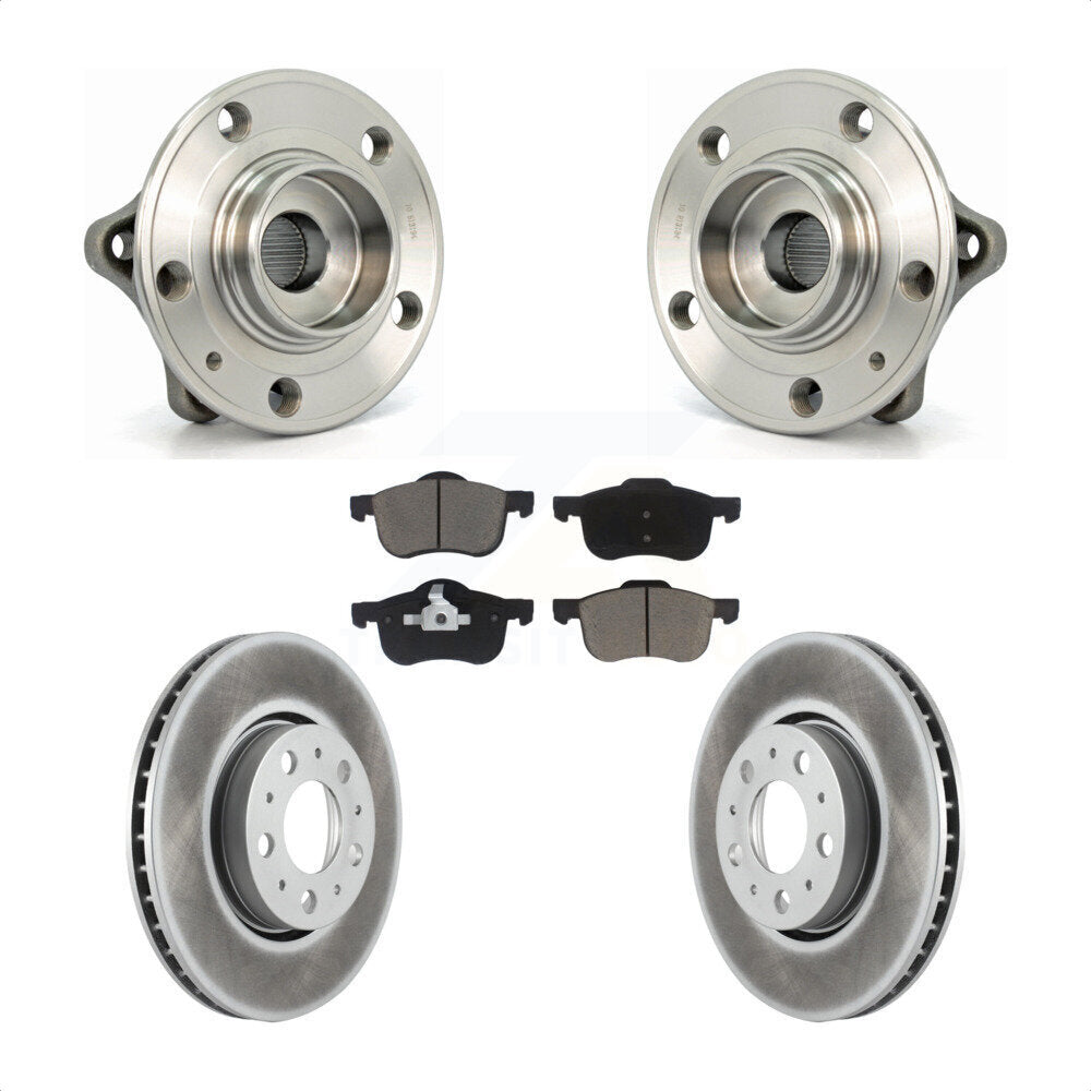 Ensemble de roulement de moyeu avant, Kit de plaquettes de Rotor de frein revêtues pour Volvo S60 XC70 V70 S8