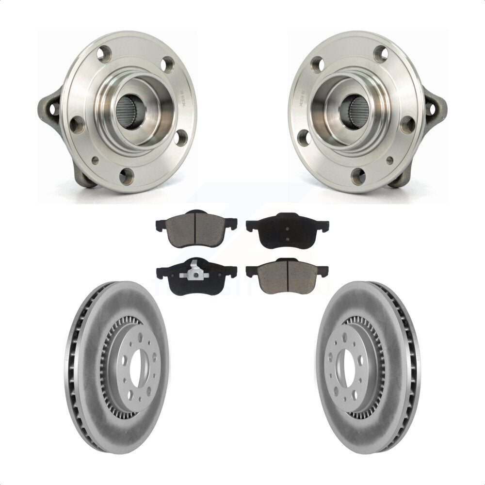 Ensemble de roulement de moyeu avant, Kit de plaquettes de Rotor de frein revêtues pour Volvo S60 XC70 V70 S8