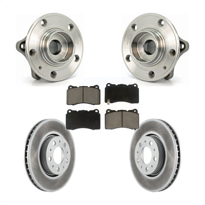 Kit de plaquettes de rotor de frein enduites d'assemblage de roulement de moyeu avant pour Volvo V70 2005-2007