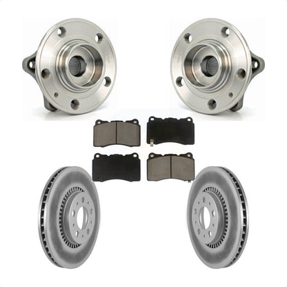 Kit de plaquettes de rotor de frein enduites d'assemblage de roulement de moyeu avant pour Volvo V70 2005-2007