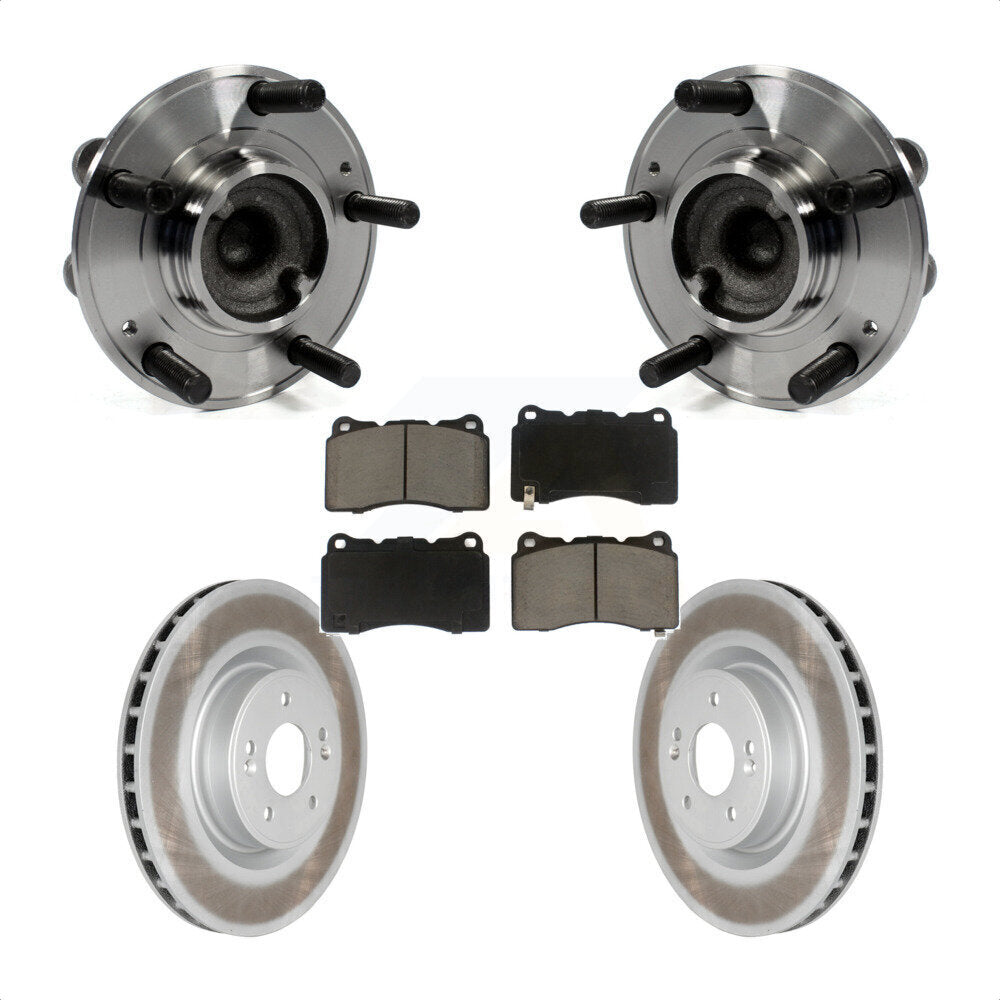 Kit de plaquettes de Rotor de frein enduites d'assemblage de roulement de moyeu avant pour Hyundai Genesis Coup