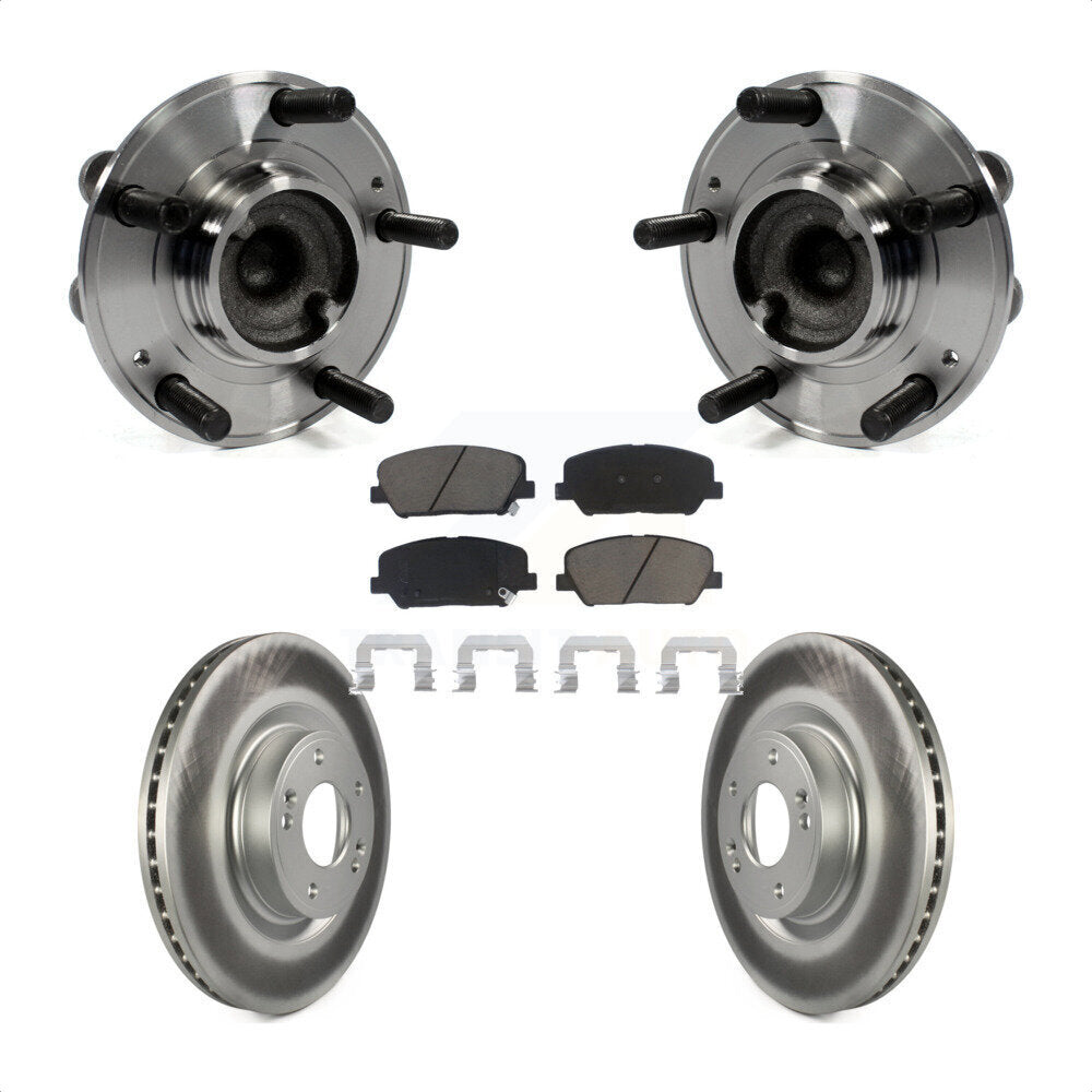Kit de plaquettes de Rotor de frein enduites d'assemblage de roulement de moyeu avant pour Hyundai Genesis Coup