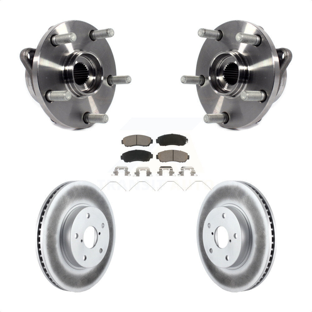 Kit de rotor et de plaquettes de frein revêtus de roulement de moyeu avant, pour Subaru Legacy 2016 2.5 – 2019