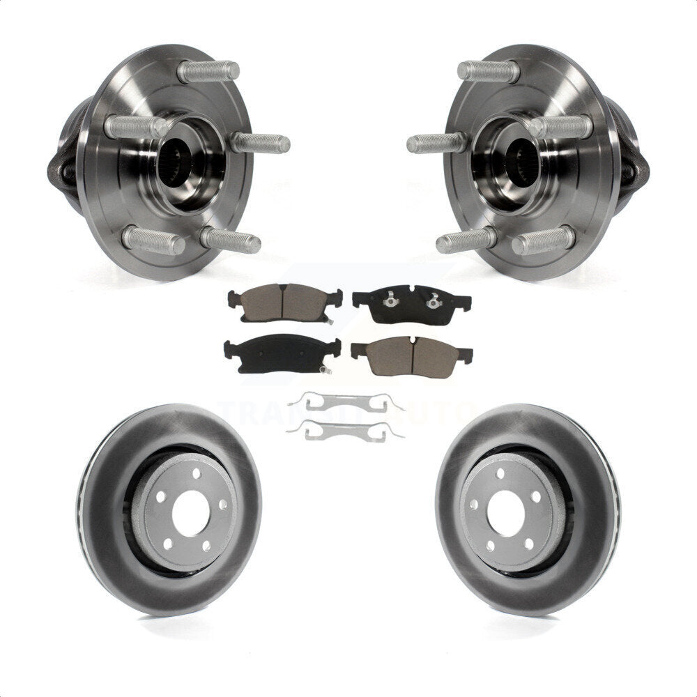 Kit de plaquettes de Rotor de frein, manteau de roulement de moyeu avant, pour Jeep Grand Cherokee Dodge Durang