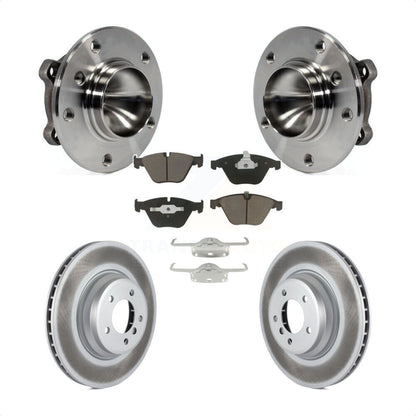 Ensemble de roulement de moyeu avant, Rotor de frein et plaquettes revêtus, Kit pour BMW 335i 335is 335