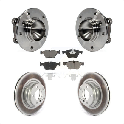 Ensemble de roulement de moyeu avant, Rotor de frein à disque revêtu et Kit de plaquettes pour BMW 330 2006