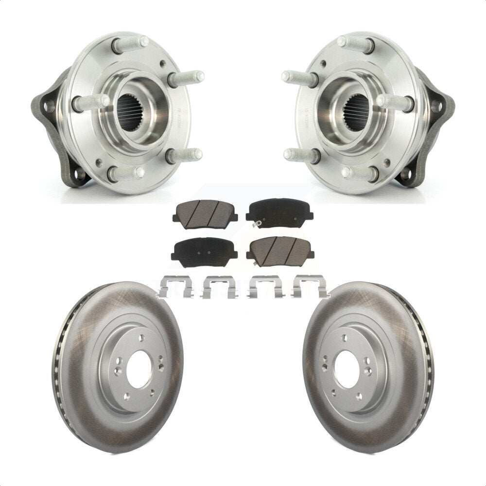 Kit de plaquettes de Rotor de frein à disque revêtu de roulement de moyeu avant, pour Hyundai Santa Fe Sport Ki