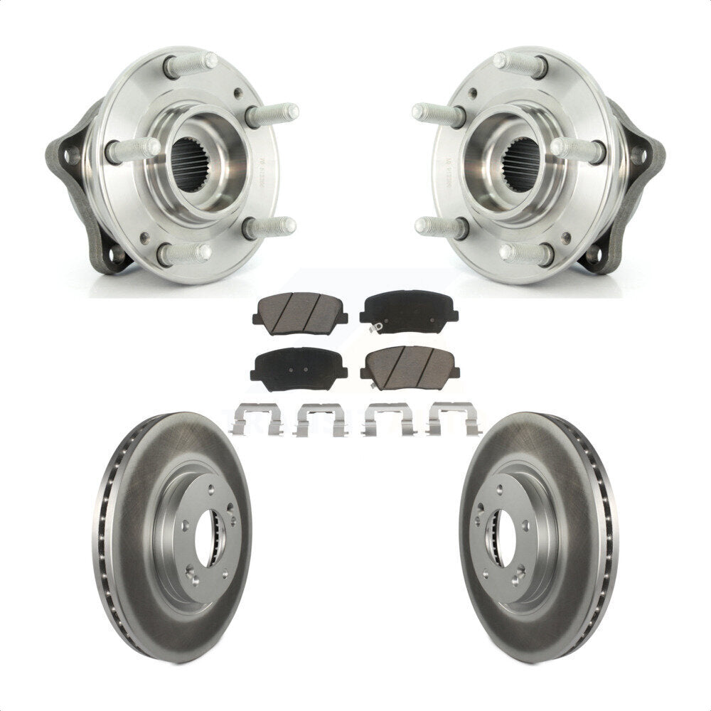Kit de Rotor et plaquettes de frein revêtus de roulement de moyeu avant, pour Hyundai Santa Fe Kia Sorent
