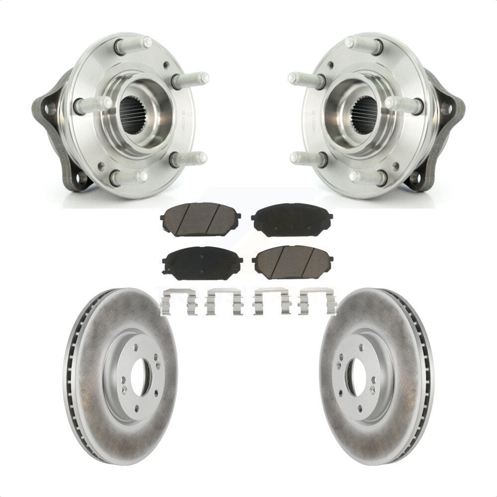 Kit de plaquettes de Rotor de frein à disque revêtu de roulement de moyeu avant, pour Hyundai Veracru 2007 – 2012