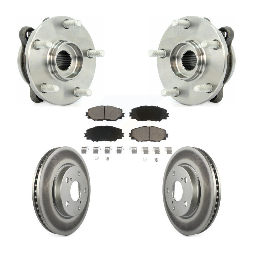 Kit de plaquettes de Rotor de frein, ensemble de roulements de moyeu avant, pour Toyota RAV4 L 2013 – 2018