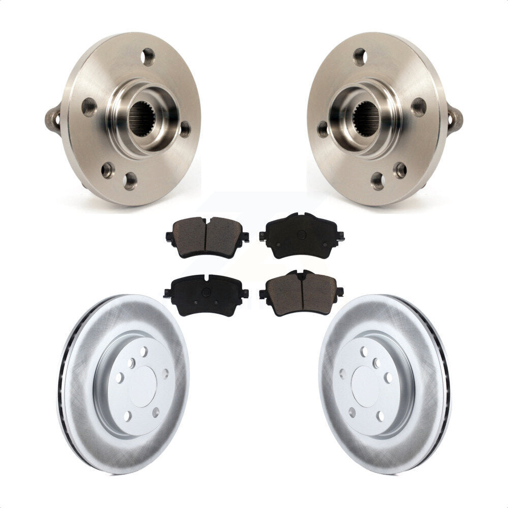Kit de plaquettes de rotor de frein enduites d'assemblage de roulement de moyeu avant pour Mini Cooper 2015 1.6