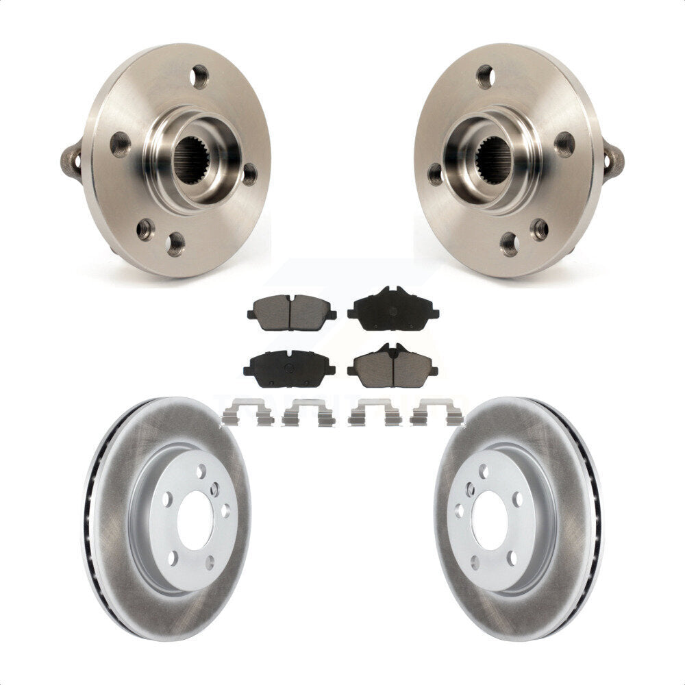 Kit de plaquettes de Rotor de frein à disque revêtu de roulement de moyeu avant, pour Mini Cooper 2014 – 2015 1.6