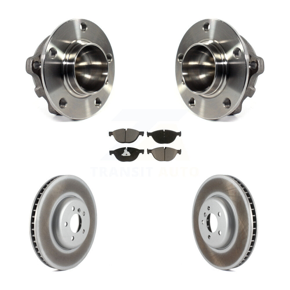 Kit de plaquettes de Rotor de frein enduit d'assemblage de roulement de moyeu avant pour BMW 750i 550i GT 750L