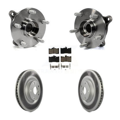 Kit de rotor et de plaquettes de frein revêtus de roulement de moyeu avant (5 pièces) pour Lexus IS300 IS350 GS35