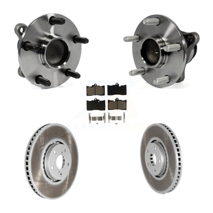 Kit de plaquettes de rotor de frein enduites de roulement de moyeu avant (5 pièces) pour Lexus IS350 GS350 GS450