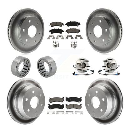 Kit de patins de Rotor de frein enduits de roulement de moyeu avant et arrière (10 pièces) pour Chevrolet 150