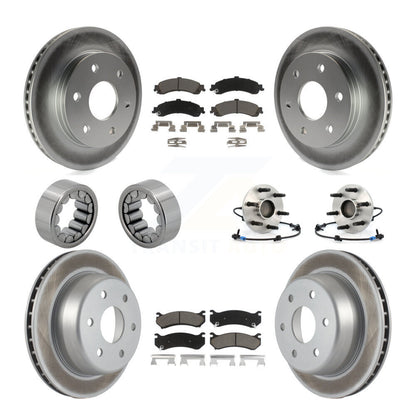 Kit de patins de Rotor de frein enduits de roulement de moyeu avant et arrière (10 pièces) pour Chevrolet 150
