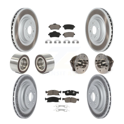 Kit de chaussures de plaquettes de Rotor de frein enduites de roulement de moyeu avant et arrière pour Mercedes-Benz GLE40