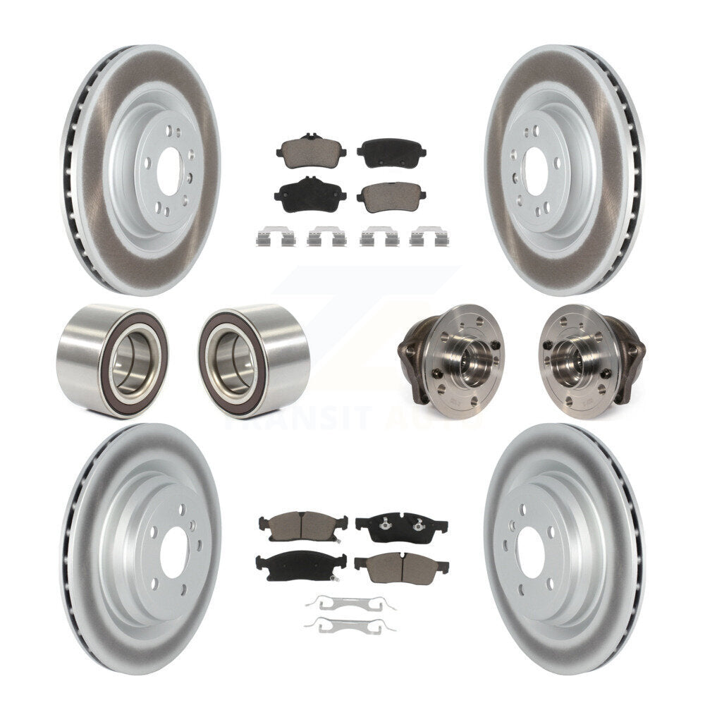Kit de chaussures de plaquettes de Rotor de frein enduites de roulement de moyeu avant et arrière pour Mercedes-Benz GLE40