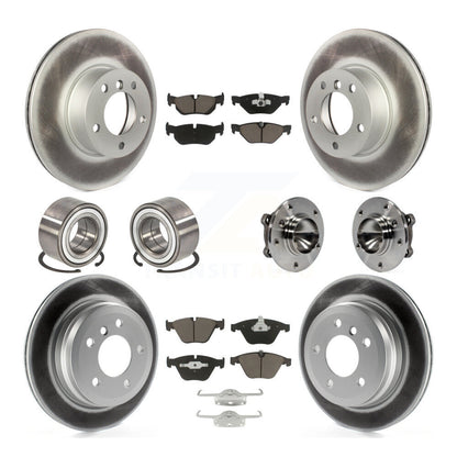 Kit de chaussures de plaquettes de Rotor de frein à disque revêtues de roulement de moyeu avant et arrière (10 pièces) pour BMW 328