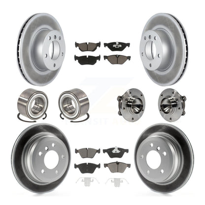 Kit de patins de Rotor de frein enduits de roulement de moyeu avant et arrière (10 pièces) pour BMW 328i Wago
