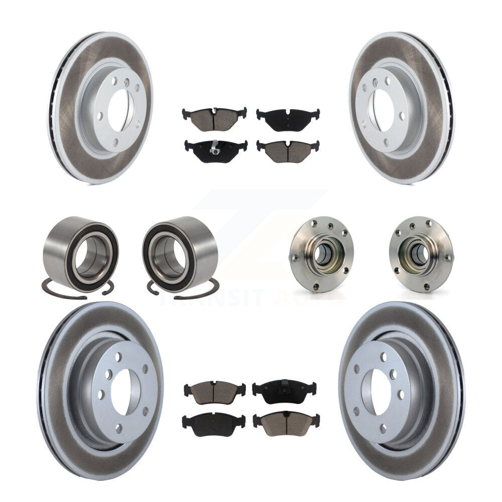 Kit de patins de Rotor de frein enduits de roulement de moyeu avant et arrière (10 pièces) pour BMW 328i 328i