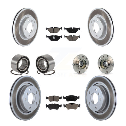 Kit de patins de Rotor de frein enduits de roulement de moyeu avant et arrière (10 pièces) pour BMW 328i 328i