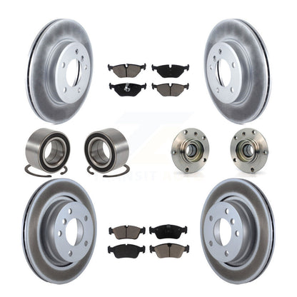 Kit de patins de Rotor de frein enduits de roulement de moyeu avant et arrière (10 pièces) pour BMW 325i 325C