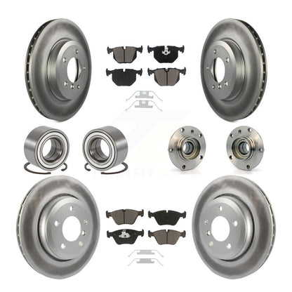 Kit de patins de Rotor de frein enduits de roulement de moyeu avant et arrière (10 pièces) pour BMW 330Ci 330