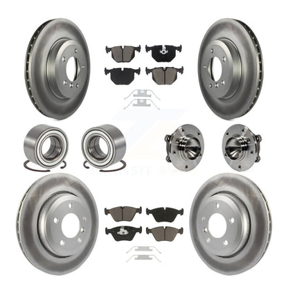 Kit de patins de rotor de frein enduits de roulement de moyeu avant et arrière (10 pièces) pour BMW 330C 2006