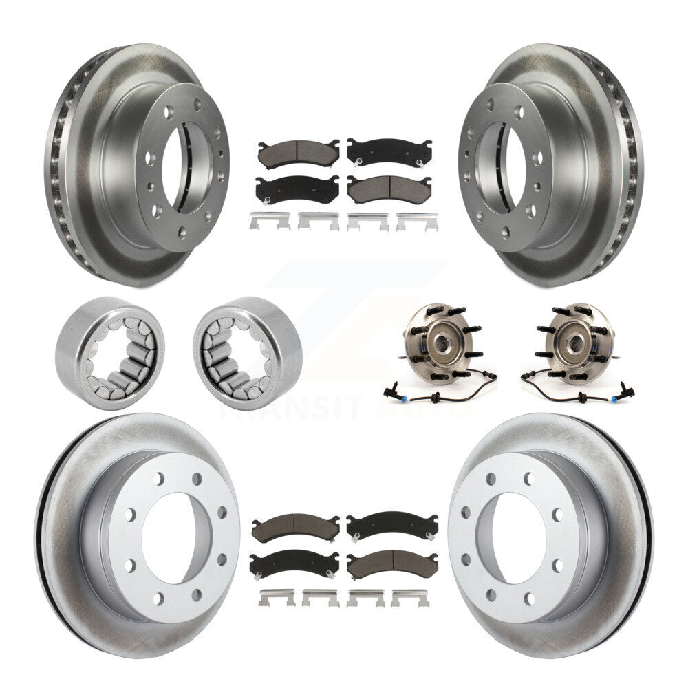 Kit de patins de Rotor de frein enduits de roulement de moyeu avant et arrière (10 pièces) pour Hummer H2 250