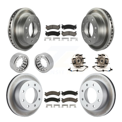 Kit de patins de Rotor de frein enduits de roulement de moyeu avant et arrière (10 pièces) pour Hummer H2 250