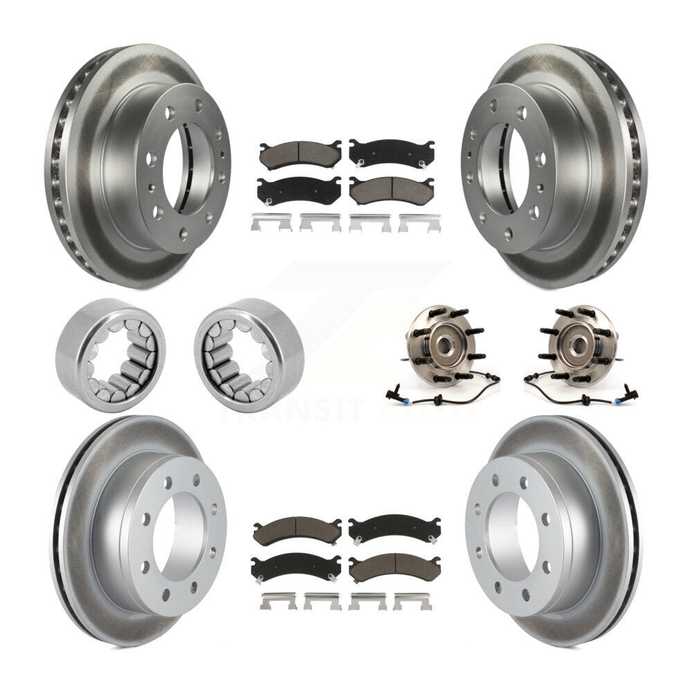 Kit de chaussures de plaquettes de Rotor de frein de manteau de roulement avant et arrière (10 pièces) pour Chevrolet Silverad