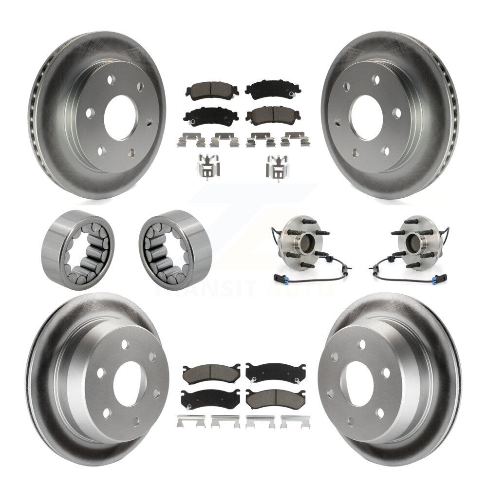 Kit de chaussures de plaquettes de Rotor de frein de manteau de roulement de moyeu avant et arrière (10 pièces) pour Chevrolet Astr