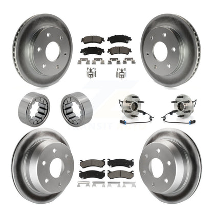 Kit de chaussures de plaquettes de Rotor de frein de manteau de roulement de moyeu avant et arrière (10 pièces) pour Chevrolet Astr