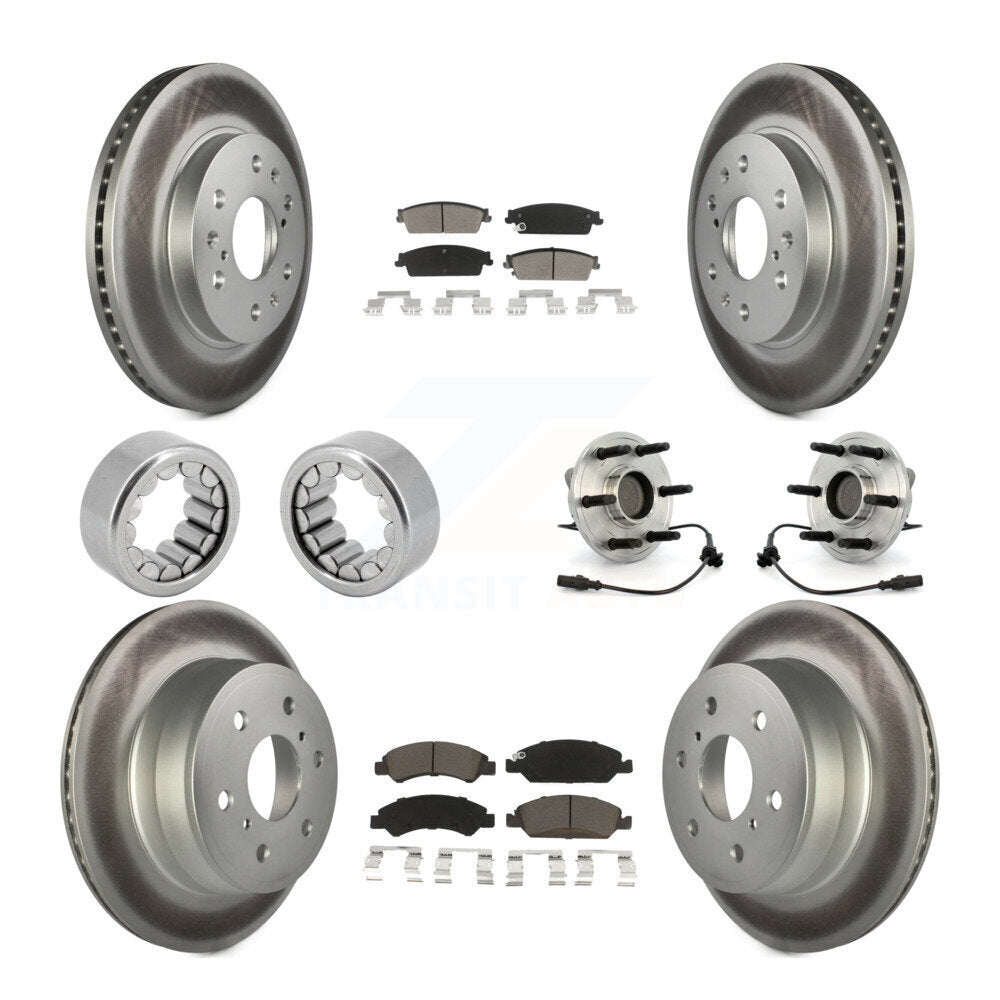 Kit de patins de Rotor de frein enduits de roulement de moyeu avant et arrière (10 pièces) pour Chevrolet 150
