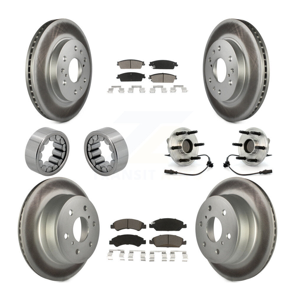 Kit de patins de rotor de frein, roulement de moyeu avant et arrière (10 pièces) pour Chevrolet GMC X