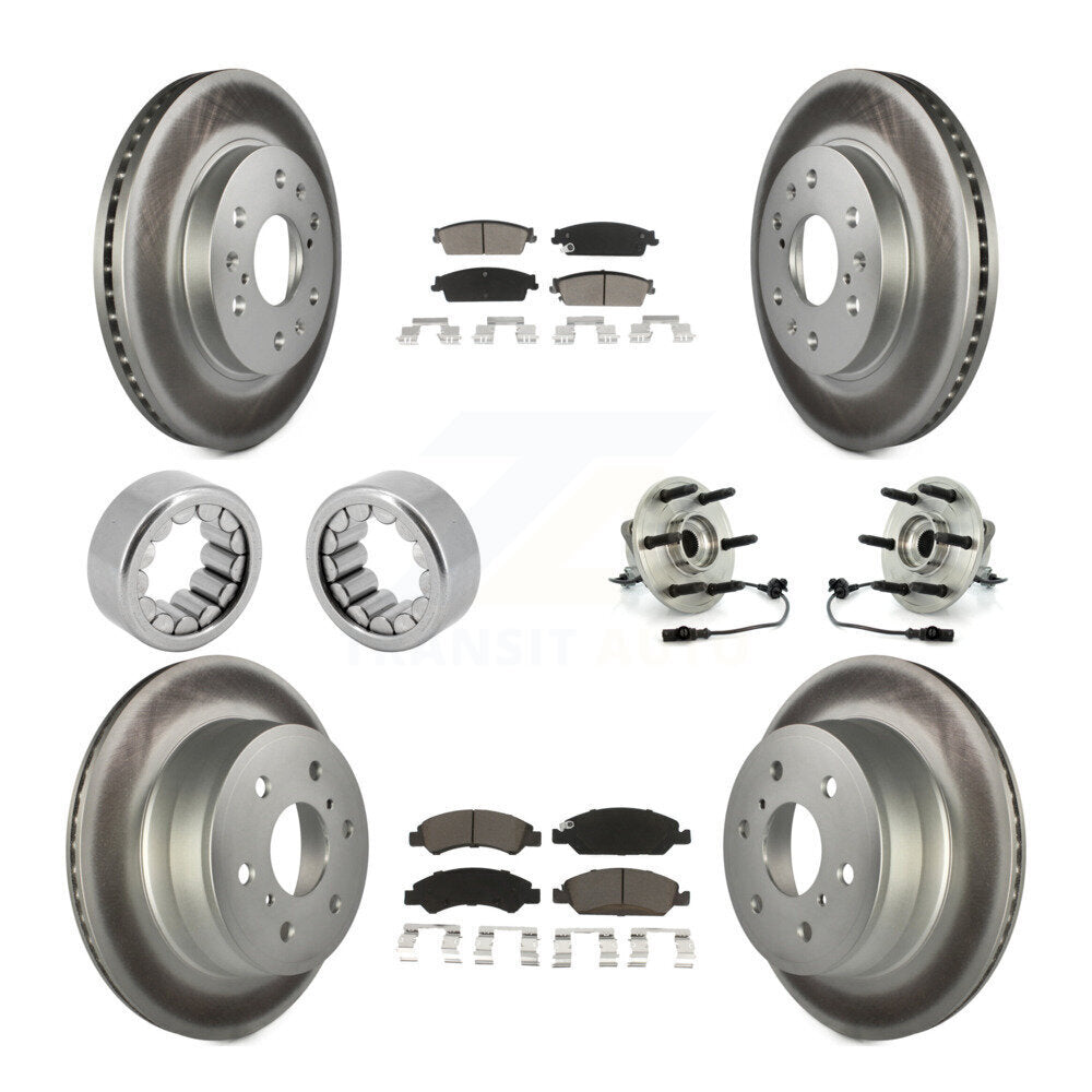 Kit de patins de Rotor de frein enduits de roulement de moyeu avant et arrière (10 pièces) pour Chevrolet 150